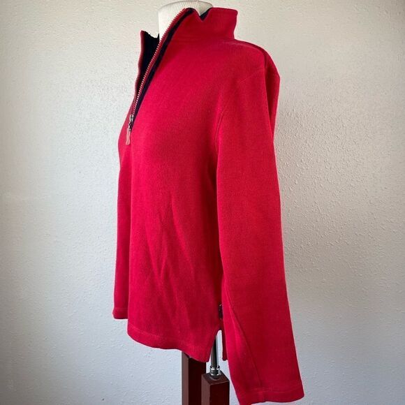 Niki Taylor Red Quarter Zip Pullover Size M - Picture 3 of 6
